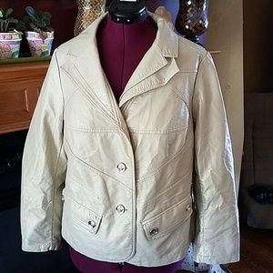 Plus size Dressbarn faux leather jacket